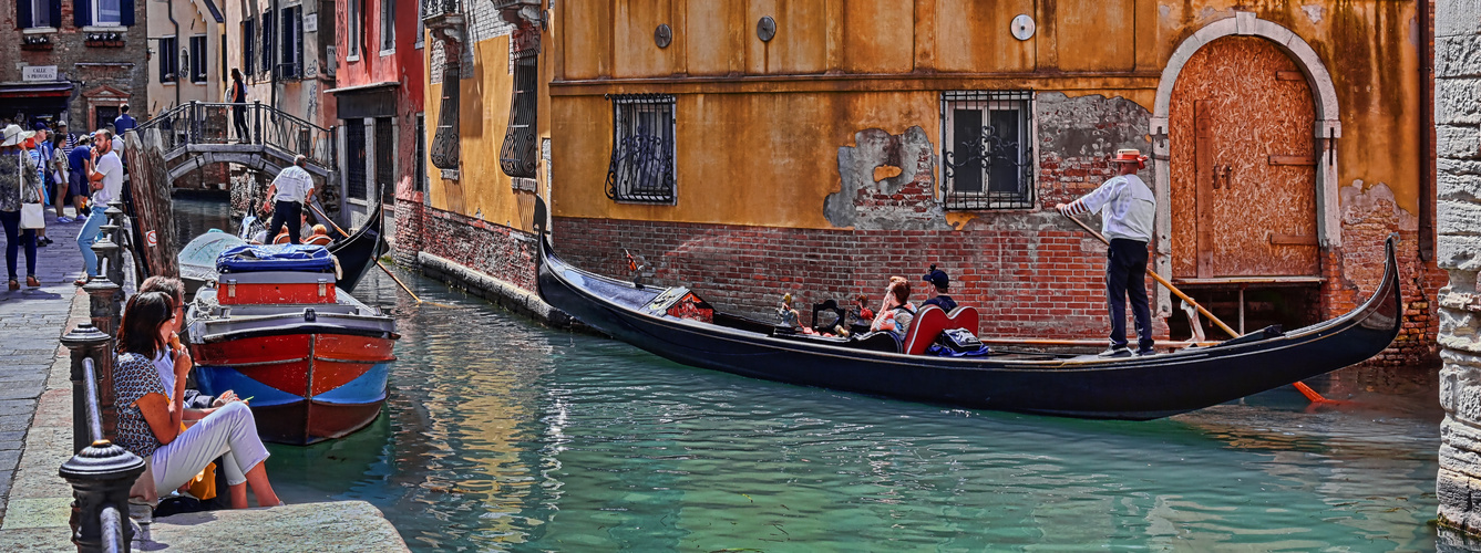 VENEDIG - Mit der Gondel unterwegs -