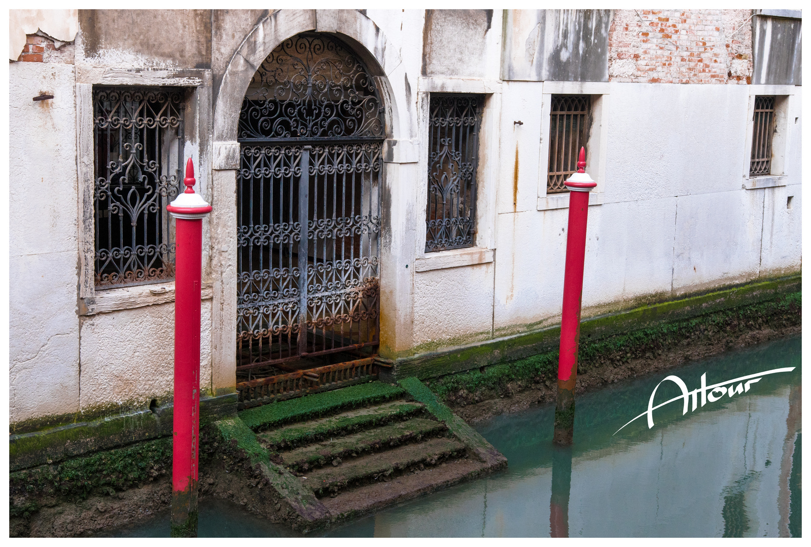 Venedig nostalgische Anlegegestelle