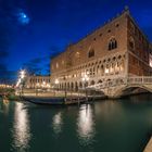 Venedig - Palazzo Ducale Panorama zur blauen Stunde