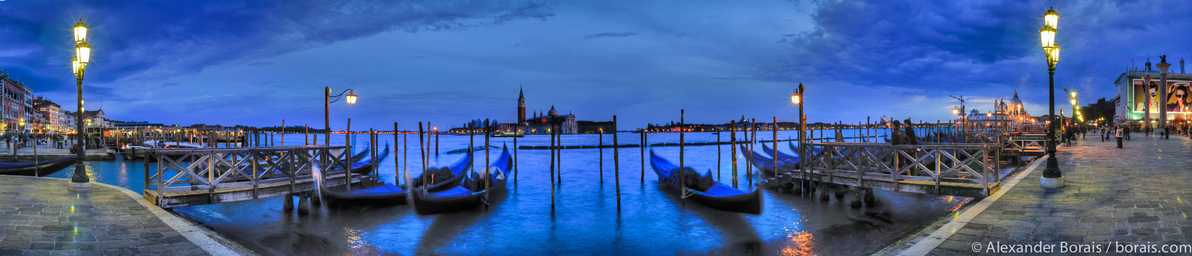 Venedig Panorama (Italien) / Panoramic image, Venice (Grand Canal, Italy)