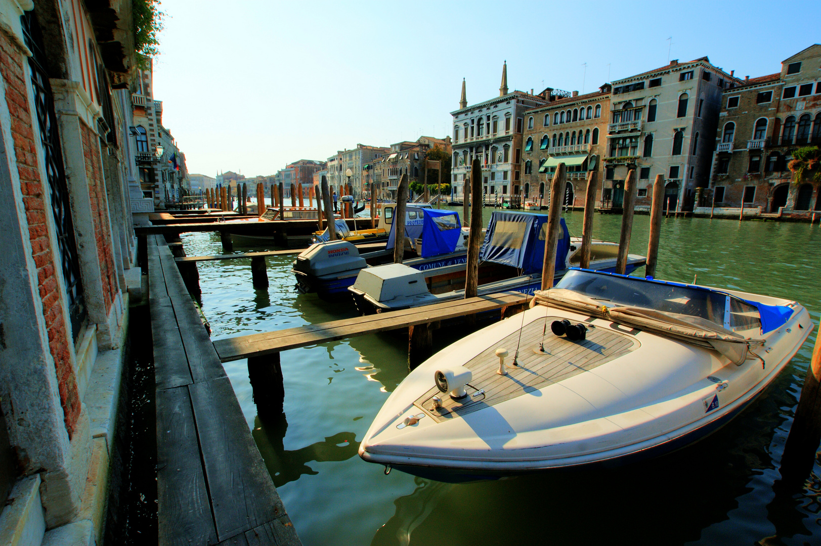 Venedig Polizeiboot