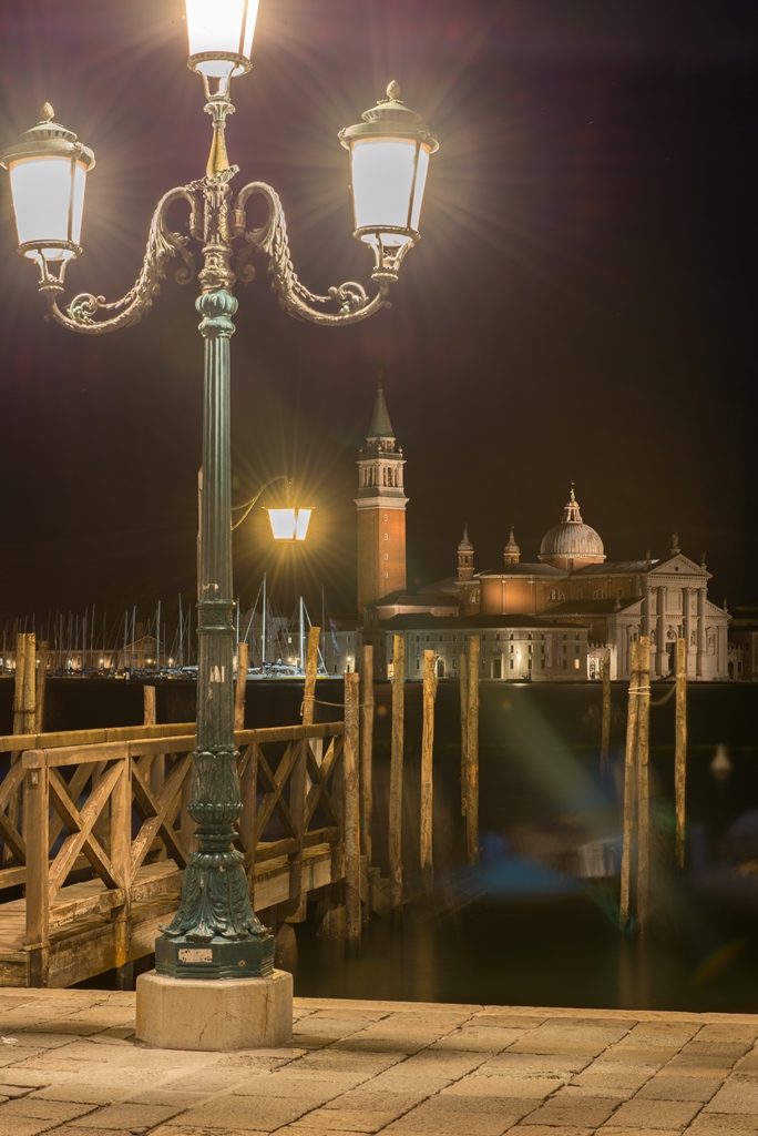 Venedig, S. Giorgio bei Nacht