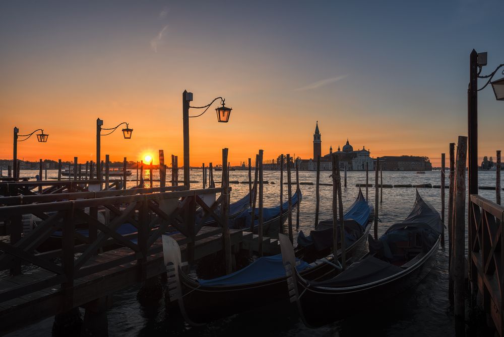 Venedig Sonnenaufgang San Michele