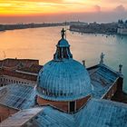 Venedig. Sonnenuntergang. Blick von San Giorgio Maggiore.