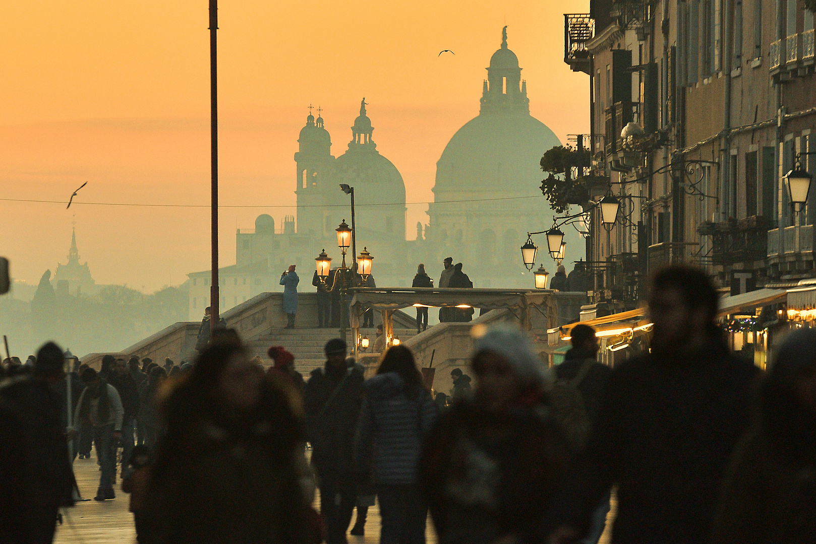 Venedig - Via Garibaldi nach Sonnenuntergang