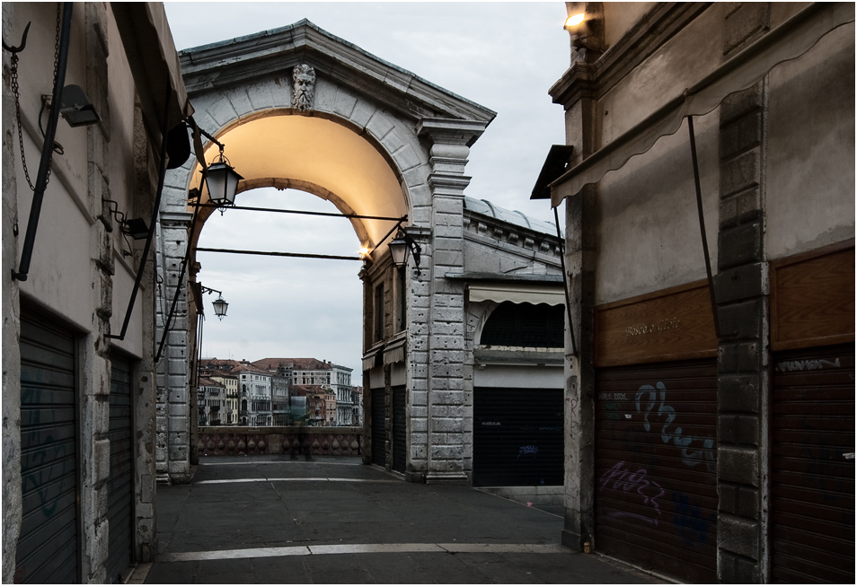 Venedig VII - Ponte di Rialto vor dem Sturm