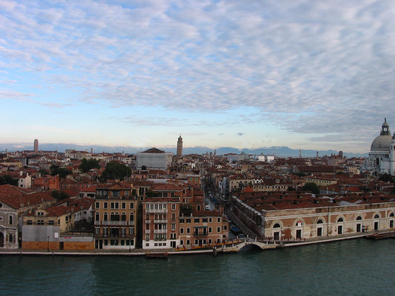 Venedig vom Schiff aus gesehen