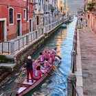 Venedig_Boot im Kanal