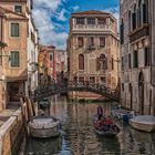 Venezia / Castello: Rio Santa Marina - Ponte dei Consafelzi - Palazzo Tetta (Mitte)