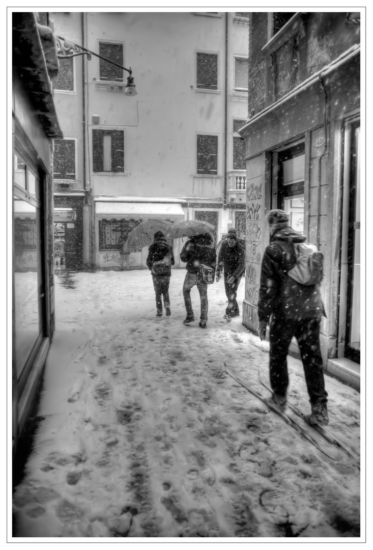 Venezia con gli sci