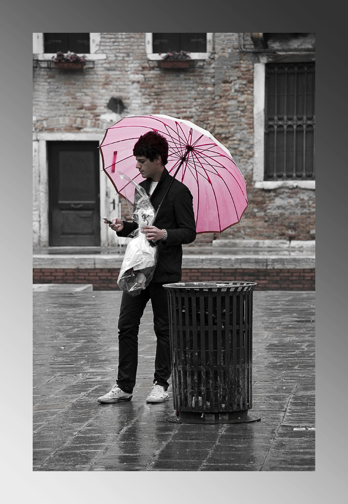 Venezia - der rosa Schirm...