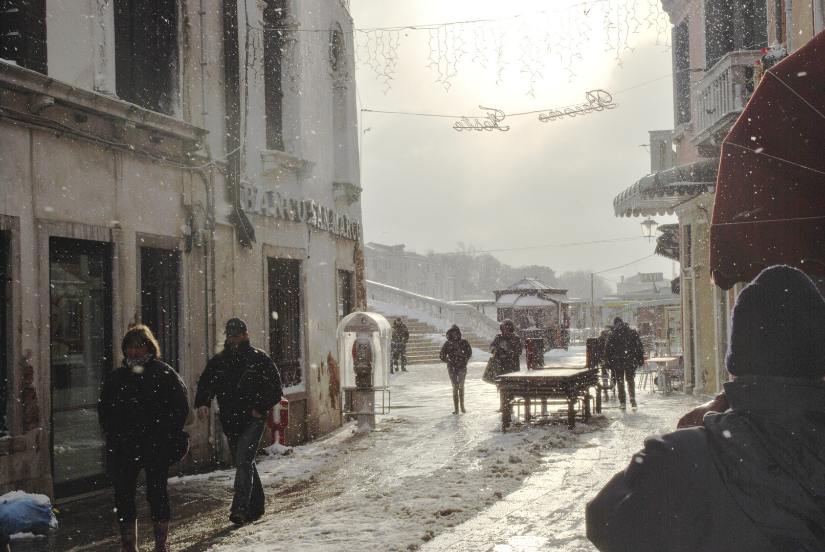 venezia e la neve