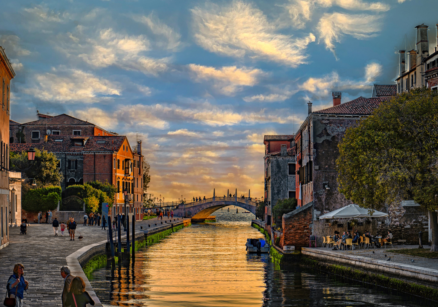 Venezia: Heute abend am Rio Arsenale