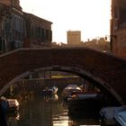 Venezia scorcio di un canale in Dorsoduro al tramonto