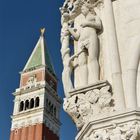 Venezia - Vista sul campanile di San Marco dall'angolo del Palazzo Ducale