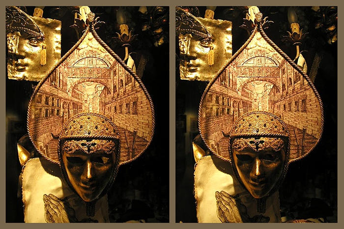 Venezianische Maske 3D #1