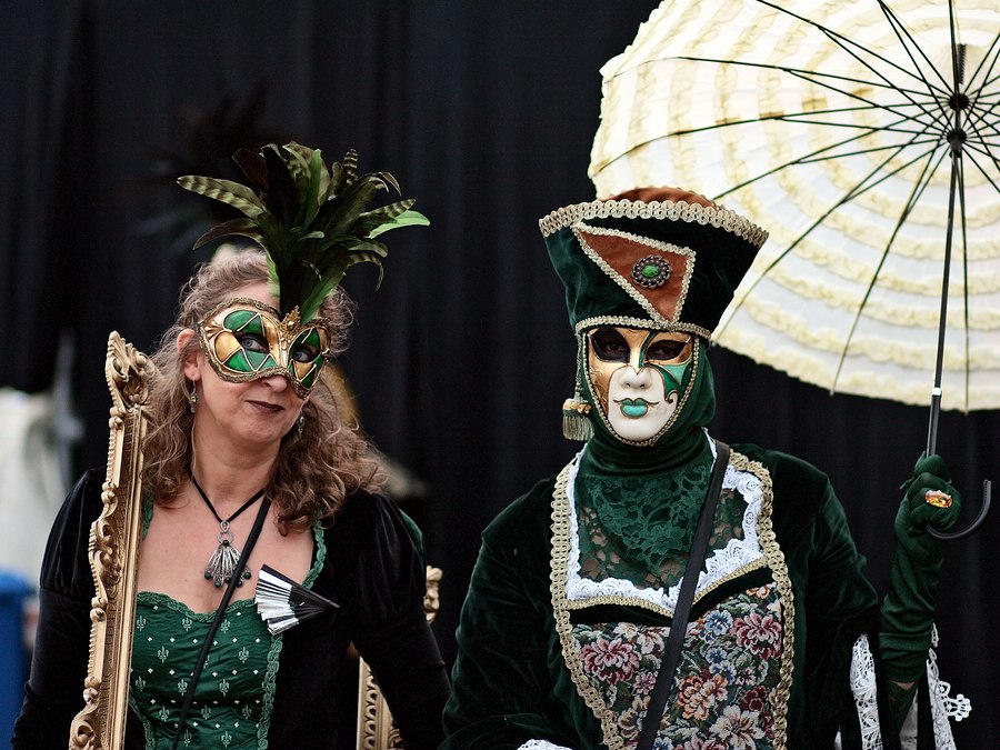 Venezianische Masken...Venezianische Messe in Ludwigsburg 2008