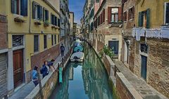 Venezianischer Kanal, Spiegelungen im Wasser