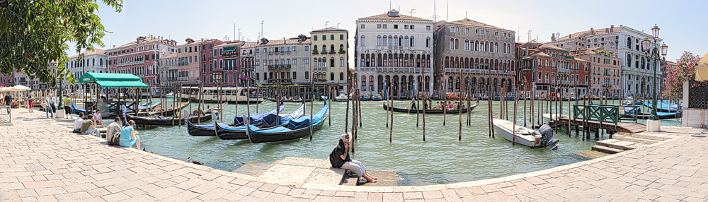 Venezianisches Panorama am Canale Grande