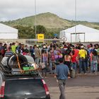 Venezuelanische Flüchtlinge an der brasilianischen Grenze