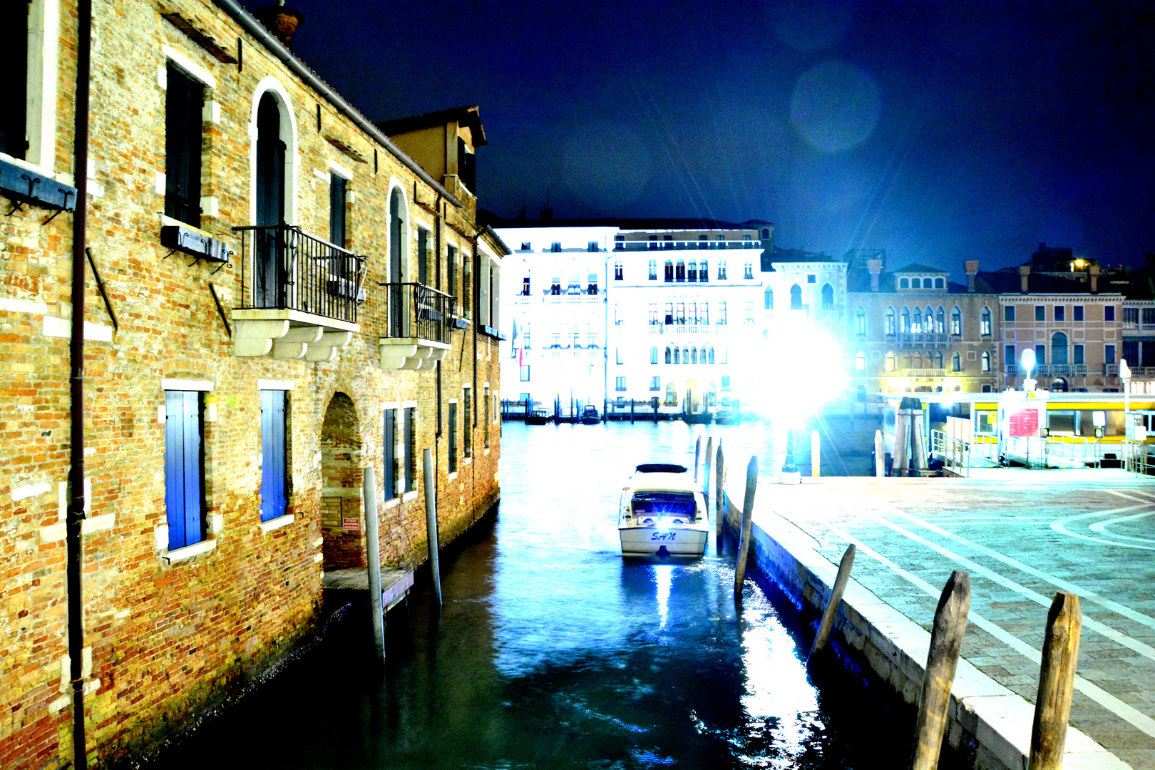 Venice at night