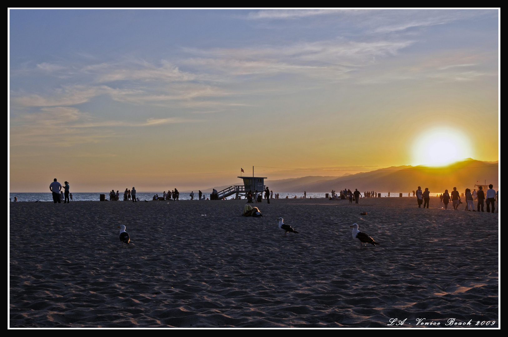 Venice Beach in der Abenddämmerung