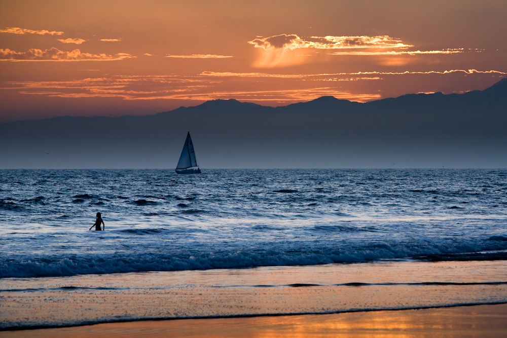 Venice Beach - Los Angeles bei Sonnenuntergang