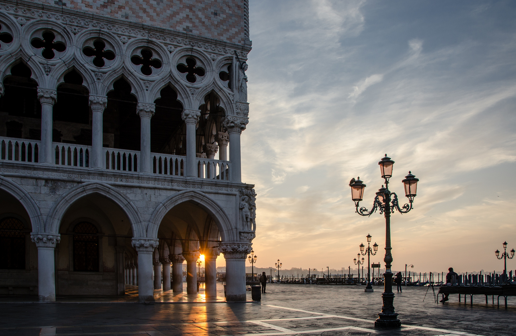 Venice - Doge's Palace / Dogenpalast - Sonnenaufgang / Sunrise