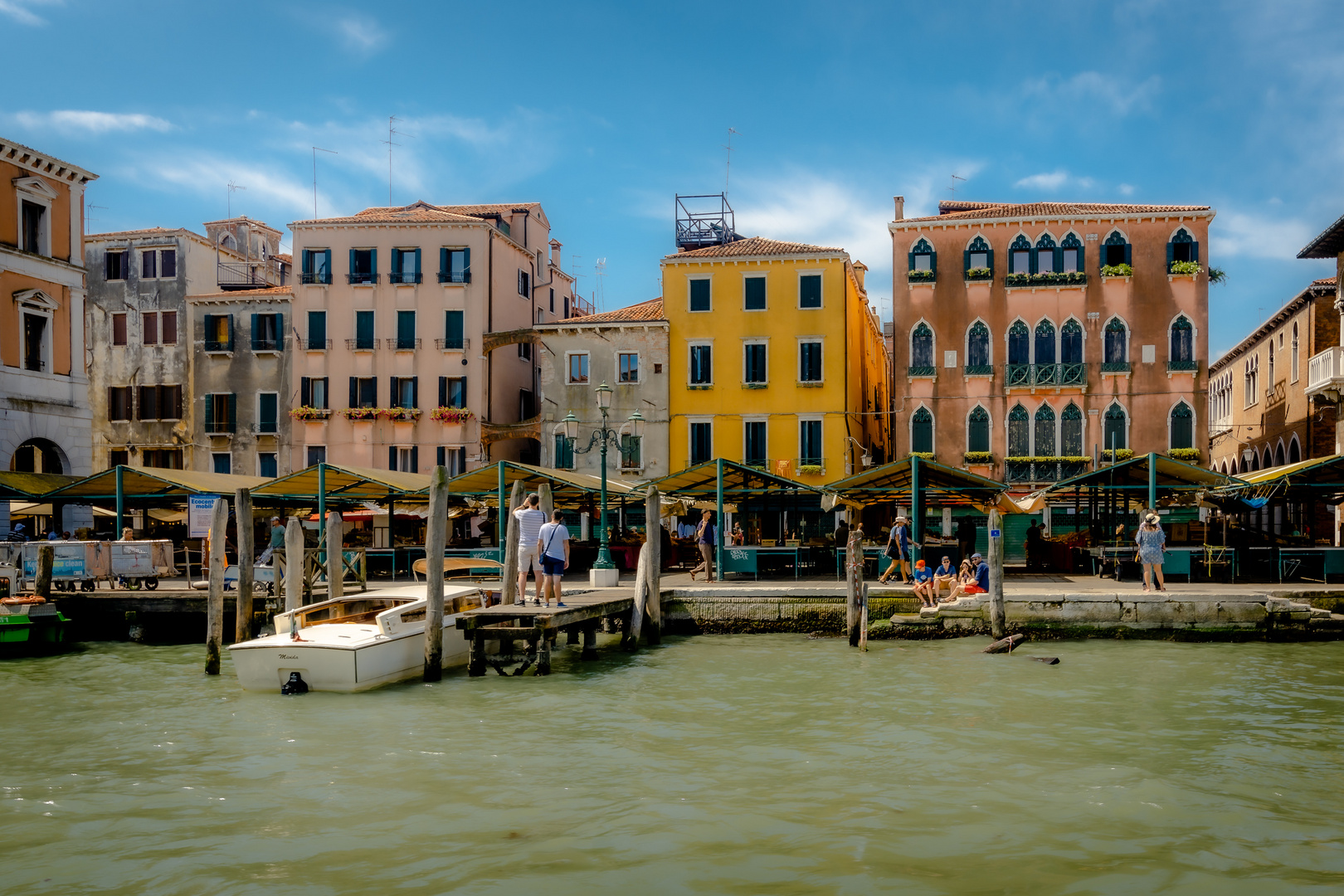 Venice houses facades