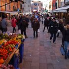 Venice, local people on the market