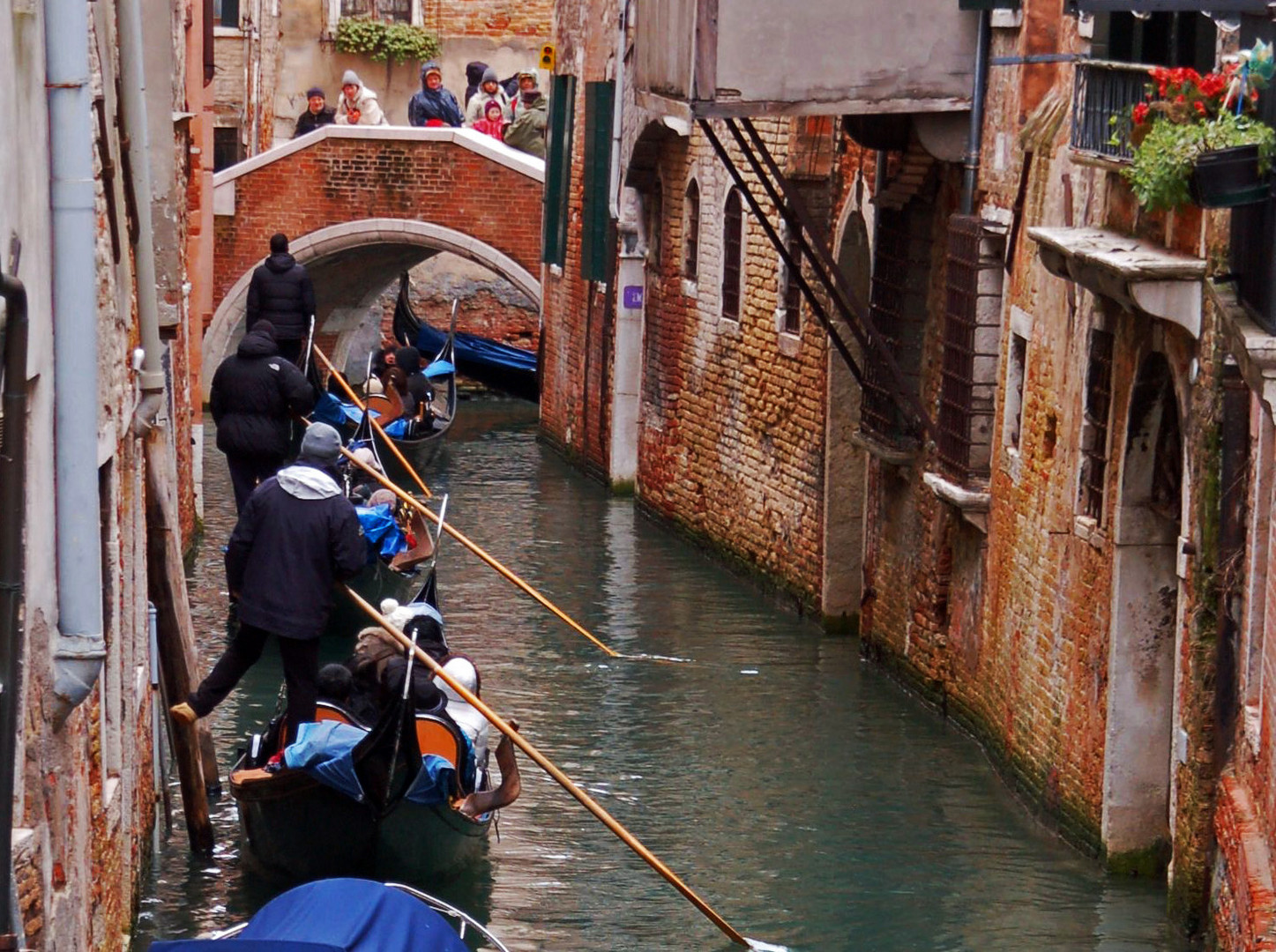 Venice, trafic jam on Channel