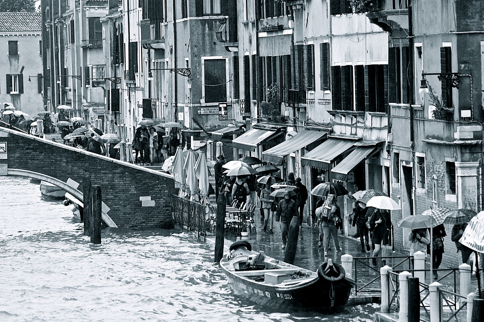 Venice under rain