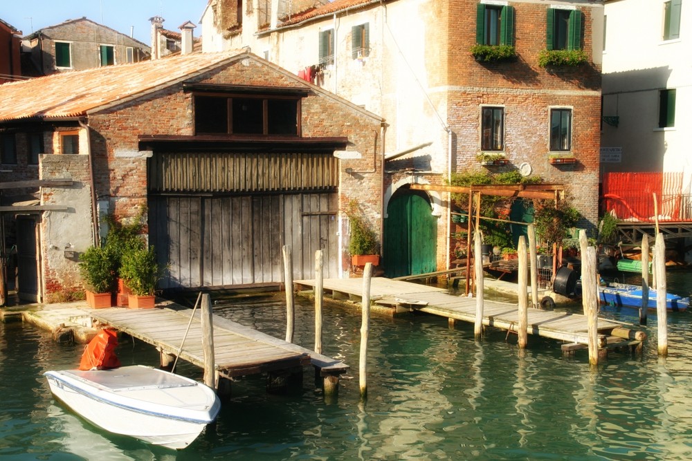 venise, garage à gondoles