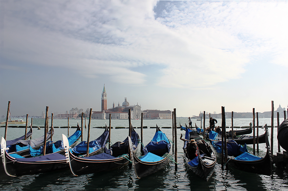 Venise, les gondoles