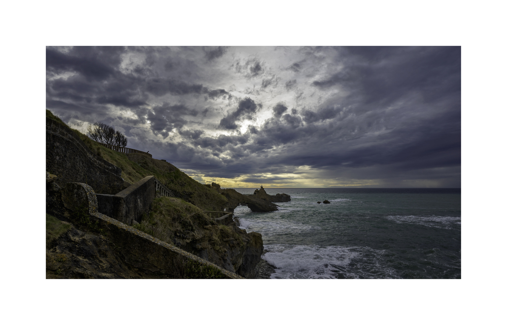 Vent du sud à Biarritz