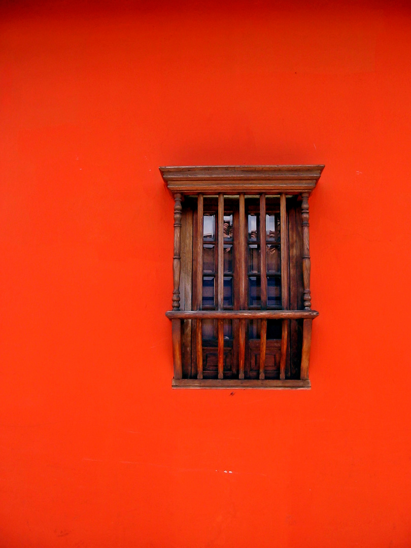 Ventana en La Candelaria Bogotá