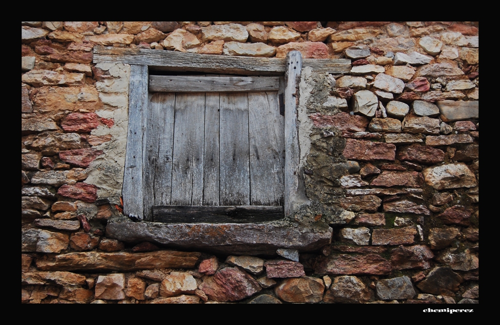 Ventana rústica