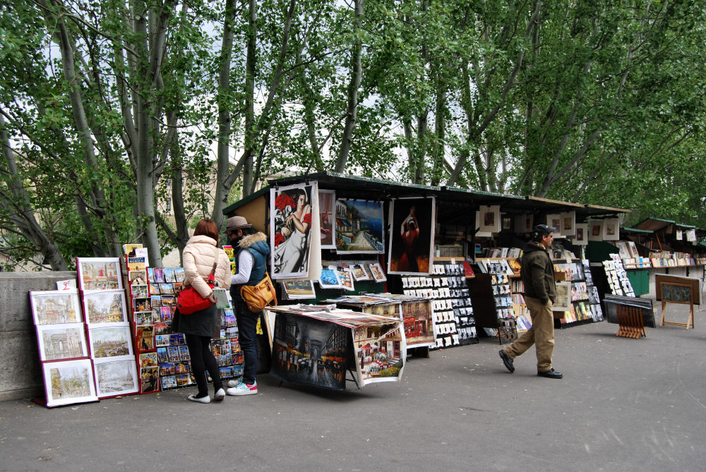 Ventes des peintures à St-Germain des Prés