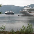 "Ventura" und "Mein Schiff 1" in Olde / Norwegen