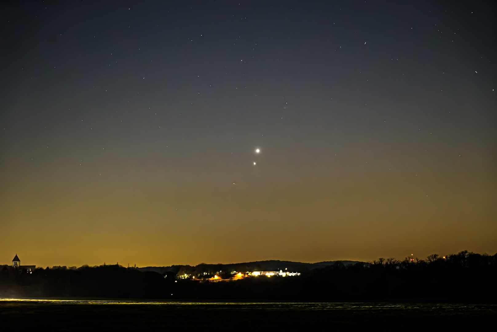 Venus-Jupiter-Konjuktion 2.3.2023