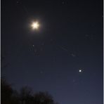 Venus, Jupiter und Mond