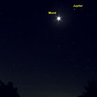 Venus, Mond und Jupiter 2