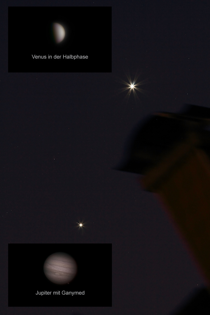 Venus und Jupiter