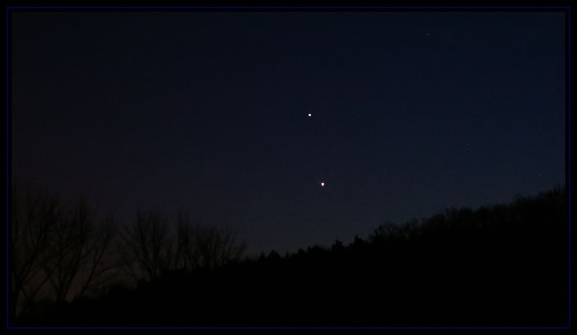 Venus und Jupiter