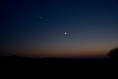 Venus und Mond