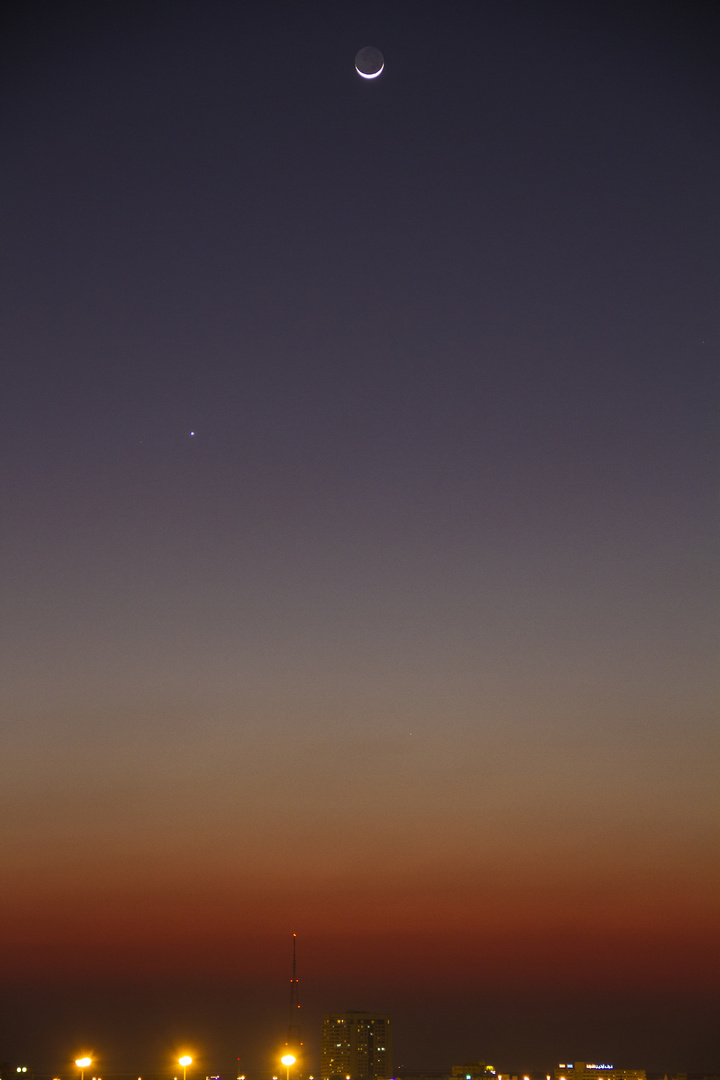 Venus und Mond am 22.01.15