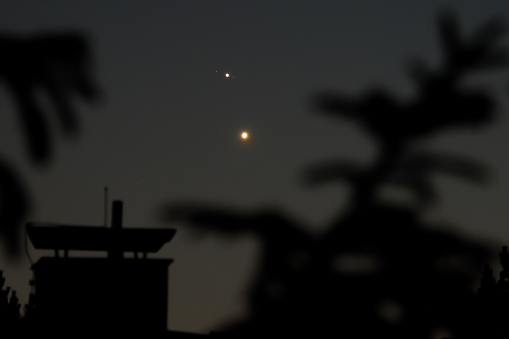 Venus with his Moon's, or Jupiter ? I am not really sure!