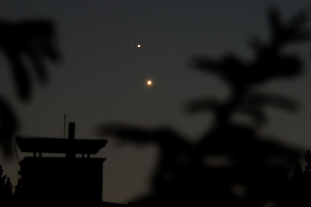Venus with his Moon's, or Jupiter ? I am not really sure!