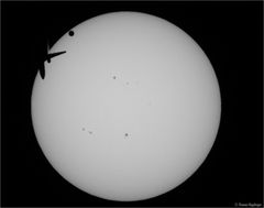 Venustransit kurz vor dem 3. Kontakt