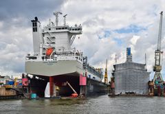 Vera Rambow im Dock der Norderwerft (Lürssen)